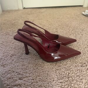 Tahari Burgundy Slingback Heels